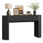 Console 55 po Tambour avec plateau de table ovale pour vestibule de vestibule-484922438-492933686