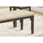Banc rectangulaire de 44 po pour la maison. Housse en tissu crème, bois massif gris. Confortable et élégant. Assemblage rapide. Dimensions: 44,5 po x 16,48 po x 20 po, longueur de 44,5 po avec housse - bois, pour tout endroit dont vous avez besoin