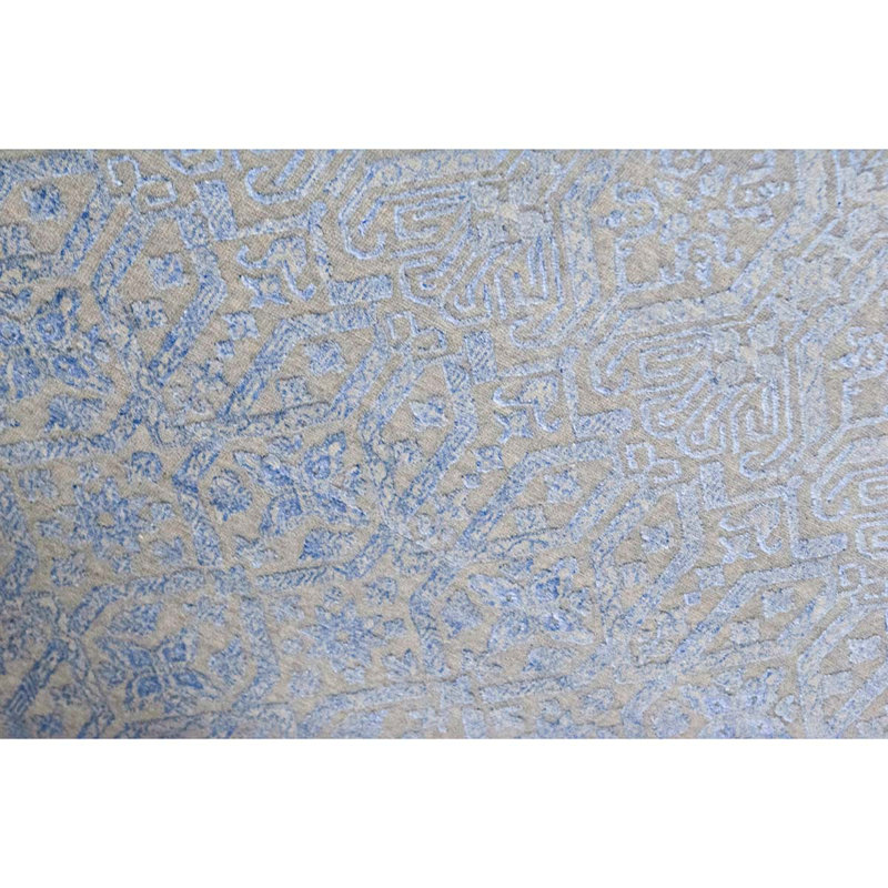 Geometric Area Rug in Blue