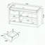 Banc de rangement en chêne blanc avec coussin et tiroir en similicuir-471464482
