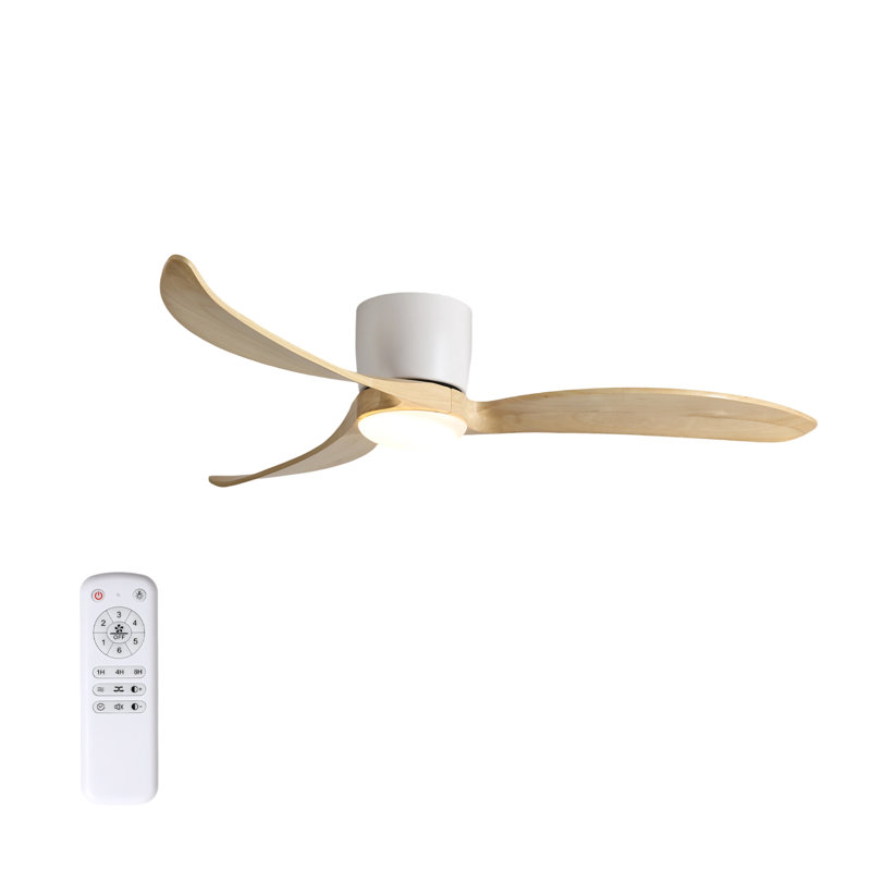 52" 3-Blade LED Standard Ceiling Fan with Remote Control and Light Kit for Living Room
