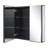 Sawatt 24'' W 24'' H Frameless Medicine Cabinet Mirror 2 Adjustable-1228355367-1228355366