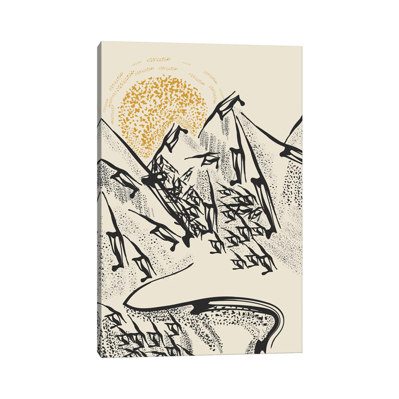 Rocky Mountains by Flatowl - Wrapped Canvas Print, 152.5 cm H x 101.5 cm W