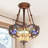 3 - Light 17" Baroque Dragonfly Dimmable Inverted Pendant Light (Include 3 Warm Bulbs, Not Dimmable)