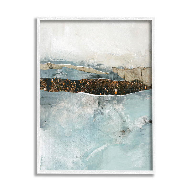 «Layered Mixed Media», estampe numérique par Design Fabrikken, H 14 po x l 11 po x P 1,5 po