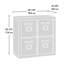 Bibliothèque standard H 30,55 "x l 30,86" Claunch-77578903