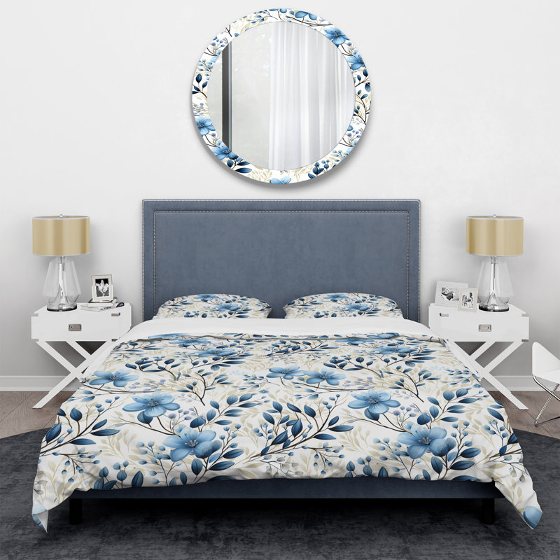 Ensemble de housse de couette Coastal Foliage, Housse de couette simple + 1 taie décorative stan