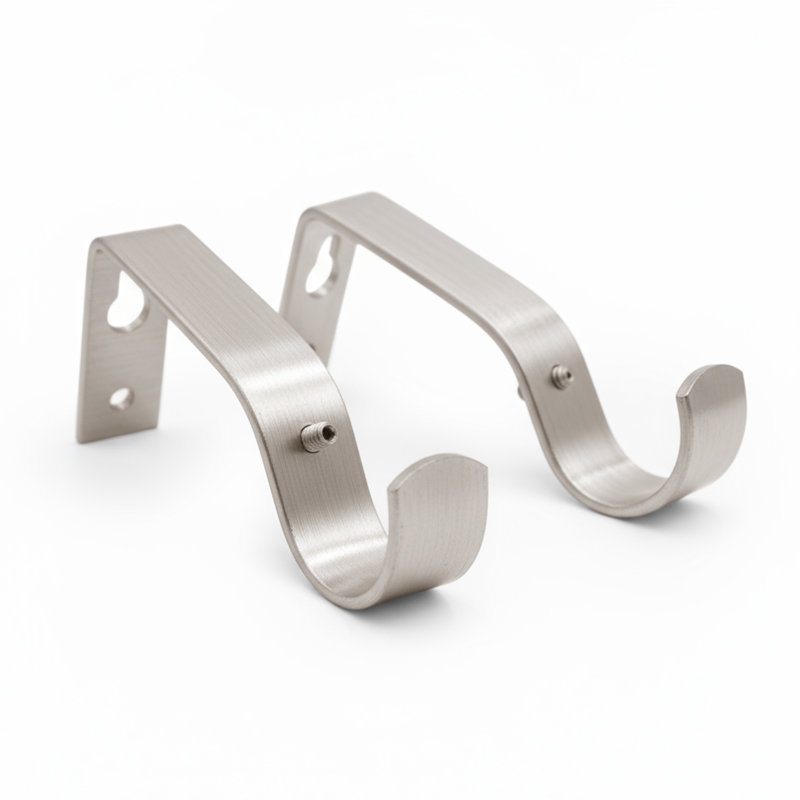 Boleslav 6cm Mounting Bracket, Brushed Silver