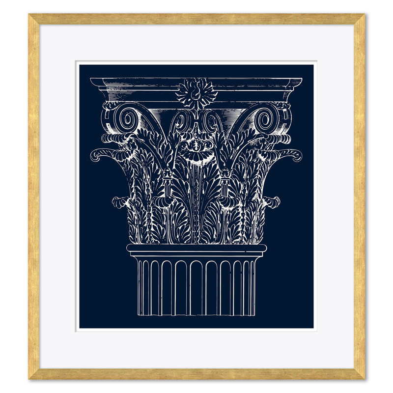 Blue Cornthian I & Blue Cornthian II Print by David Phoenix