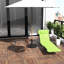Chaise de patio, siège de détente pliant avec tissu inclinable et en filet, pour l'extérieur, chaise de bronzage de plage