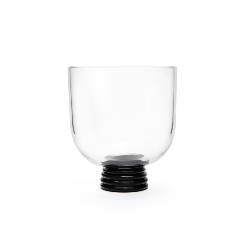 Fortessa Trevi Glass, 13 Ounce Red Wine/DOF (Set of 4), Black/Clear