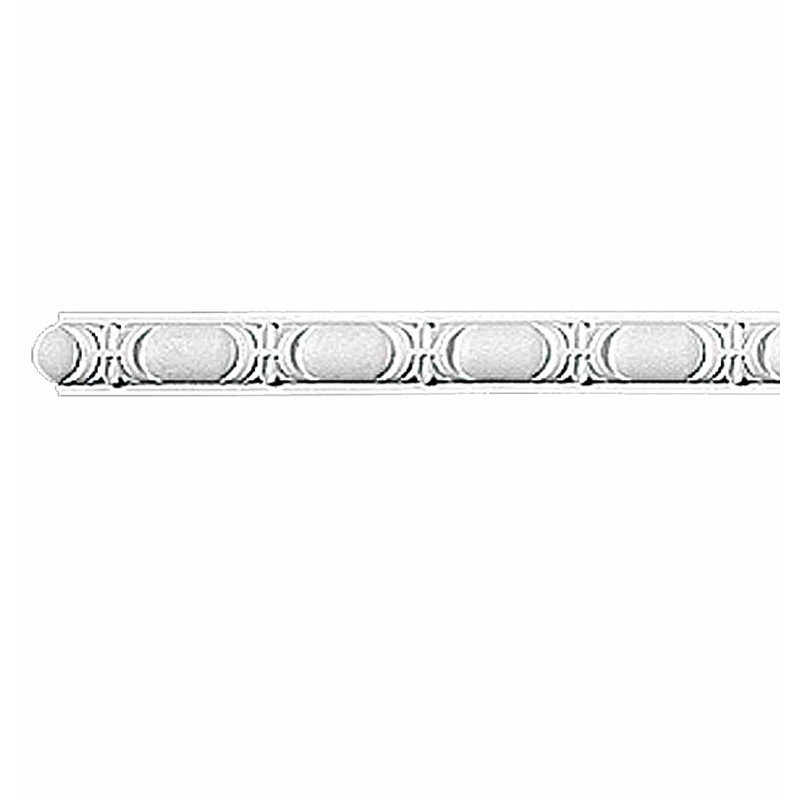 White Ornate Urethane Crown Moulding 95"