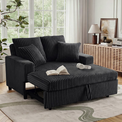 50" Convertible Sleeper Sofa 3-In-1
