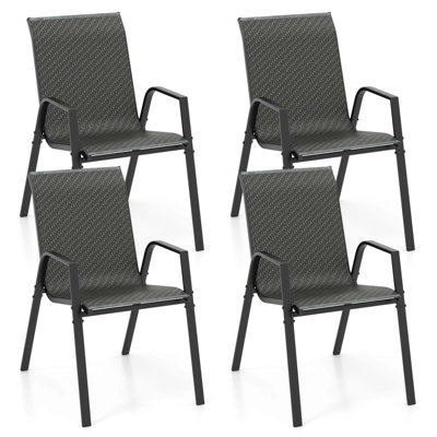 Klemen Outdoor Stacking Dining Armchair