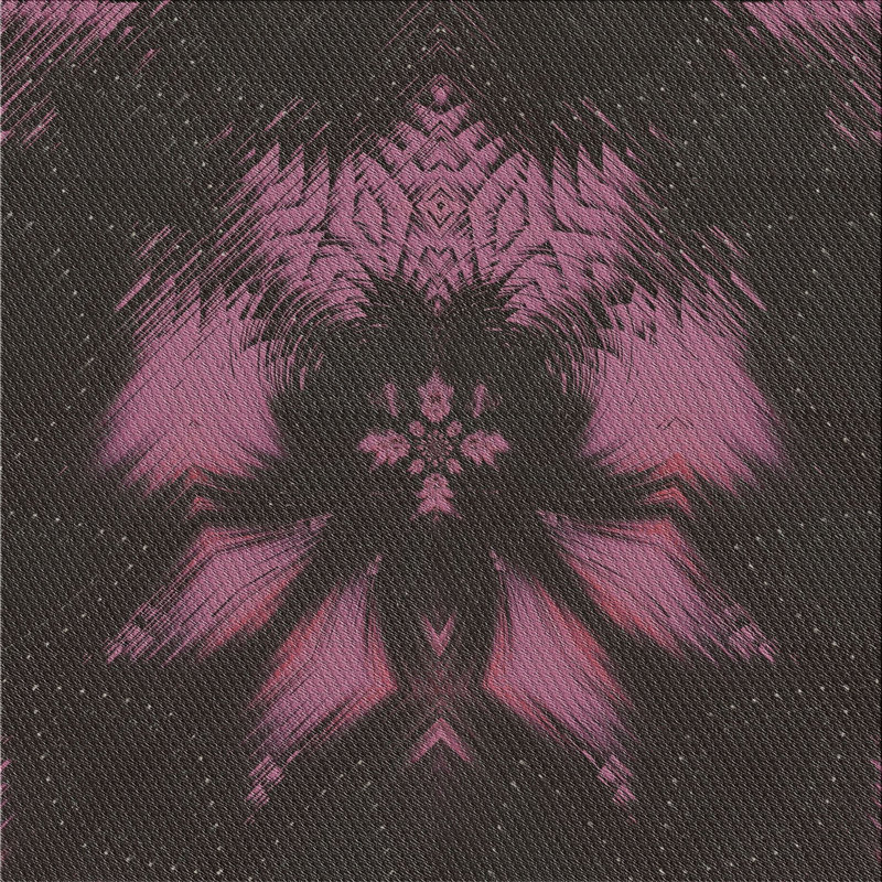 Tapis rose, Carré 5 pi