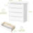 28.1" W 4-Drawer Dresser with Anti-Tip Kit for Bedroom, Living Room & Small Spaces-12779508
