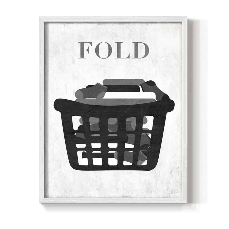 Fold Framed Print - Solid Wood, 15" H x 12" W, White