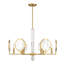  Lustre à 6 lumières en laiton chaud Leighton-1097859504-1097859510