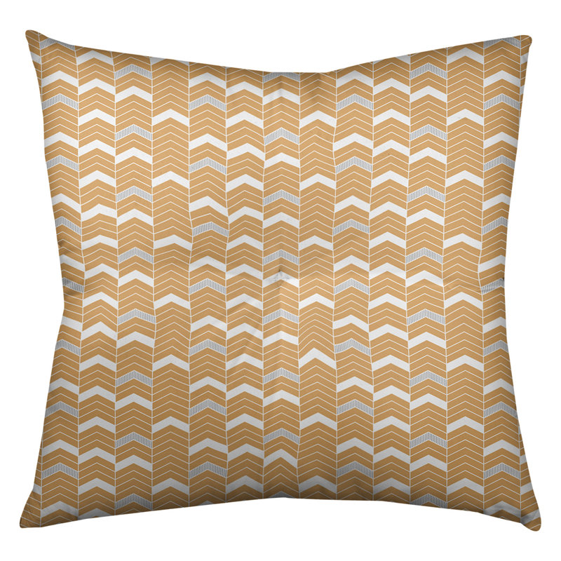 Coussin Rhonda, 30 po x 30 po, Orange et gris