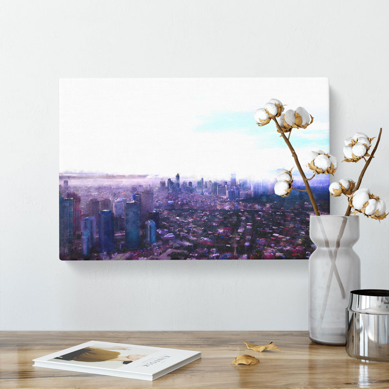 Manila Skyline In The Philippines - Wrapped Canvas Print, 50cm H x 76cm W x 3cm D