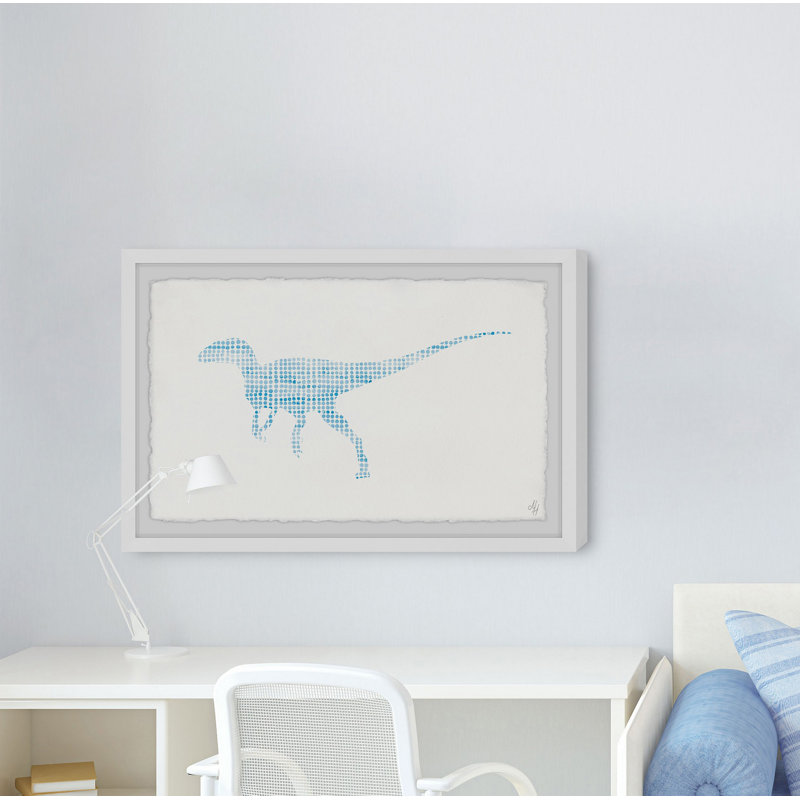 Brodbeck 'Patterned Dino' Framed Print, 8" H x 12" W x 1.5" D