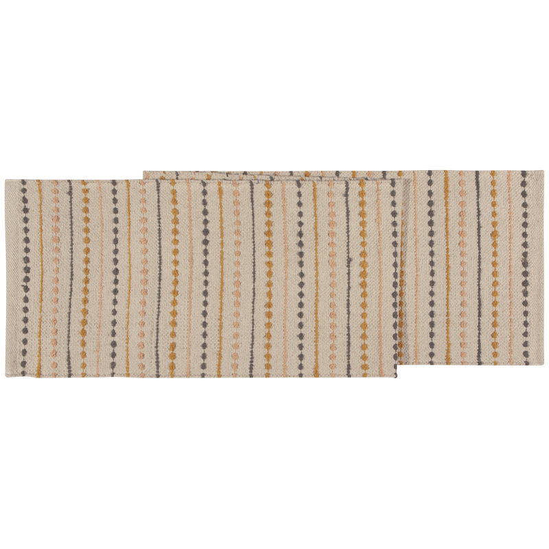 Chemin de table Clay Abdulrhman, Taupe / jaune