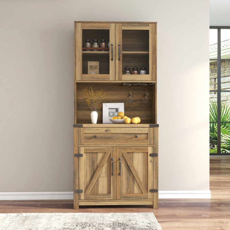 Armoire de bar avec porte-gobelet Arleatha
