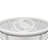 Monaco - Oval Coffee Table - Pelican Insert - Blanc Finish