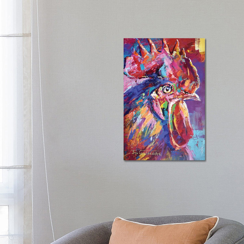 Rooster by Jos Coufreur - Wrapped Canvas Print, 66.04 cm H x 45.72 cm W