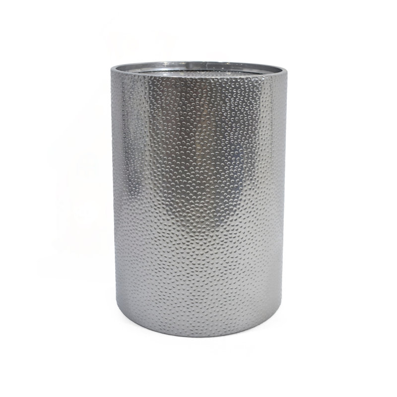 Modern Hammered Metal Side Table