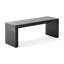 - Banc de salle à manger de style noir en bois, 48 W, de construction, idéal pour une pièce inspirée d'une longueur, bois franc, coin entrée