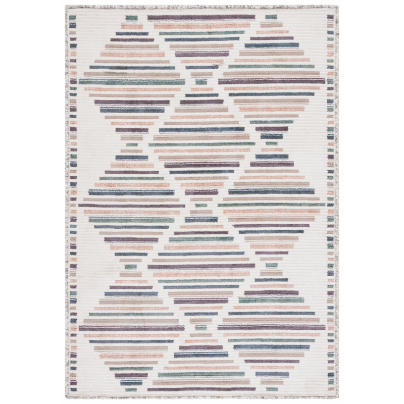 Alvilda Performance Geometric Rug, Rectangle 4' x 6'