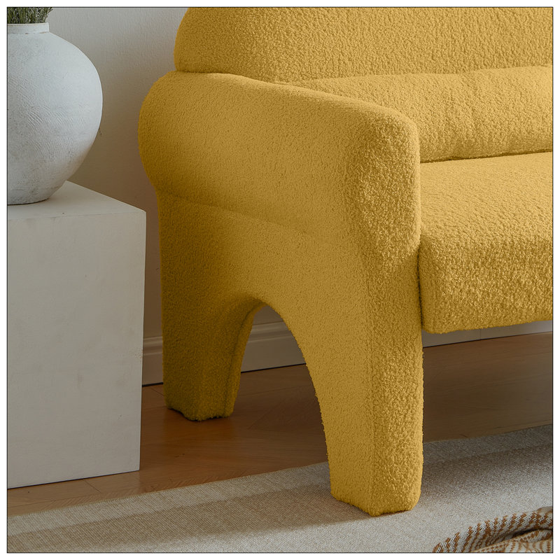 Causeuse moderne pour le salon, Jaune