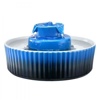 Fontaine en céramique pour petits chats 2,1 L / 71 oz pour chats et chiens