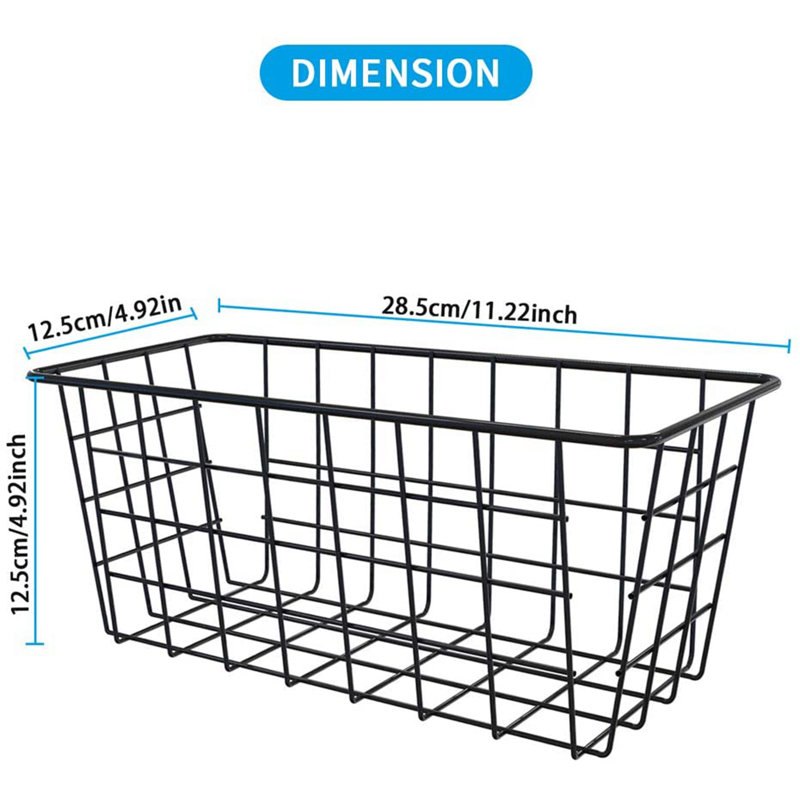 Ihne Metal Wall Organizer with Wall Baskets