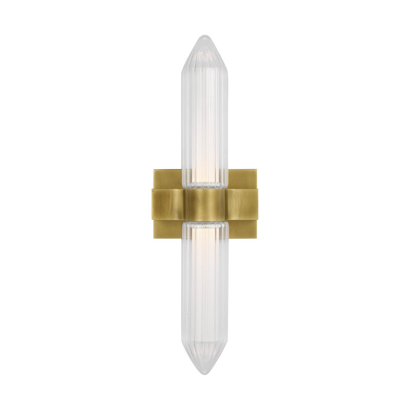 Langston 1 - Light LED Bath Sconce, Plated Brass