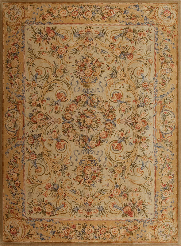 Savonnerie One-of-a-Kind 9' X 12' Hand Knotted Area Rug
