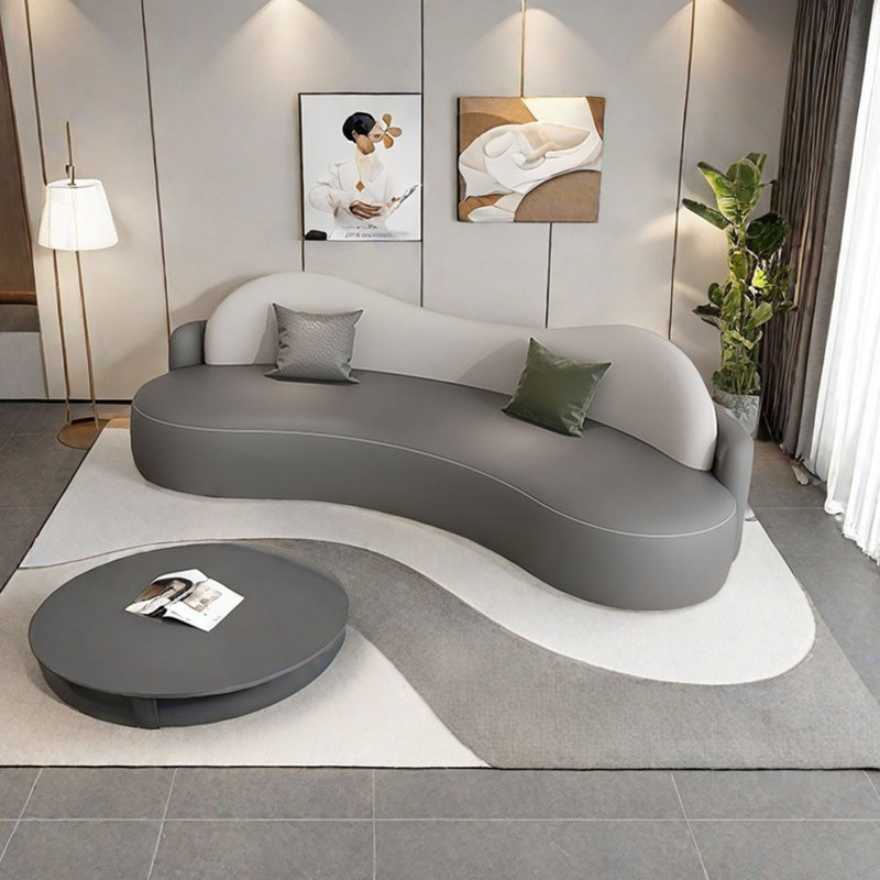 Geronda, H 29,13 po x l 90,55 po x P 27,55 po, 3, Gris / gris