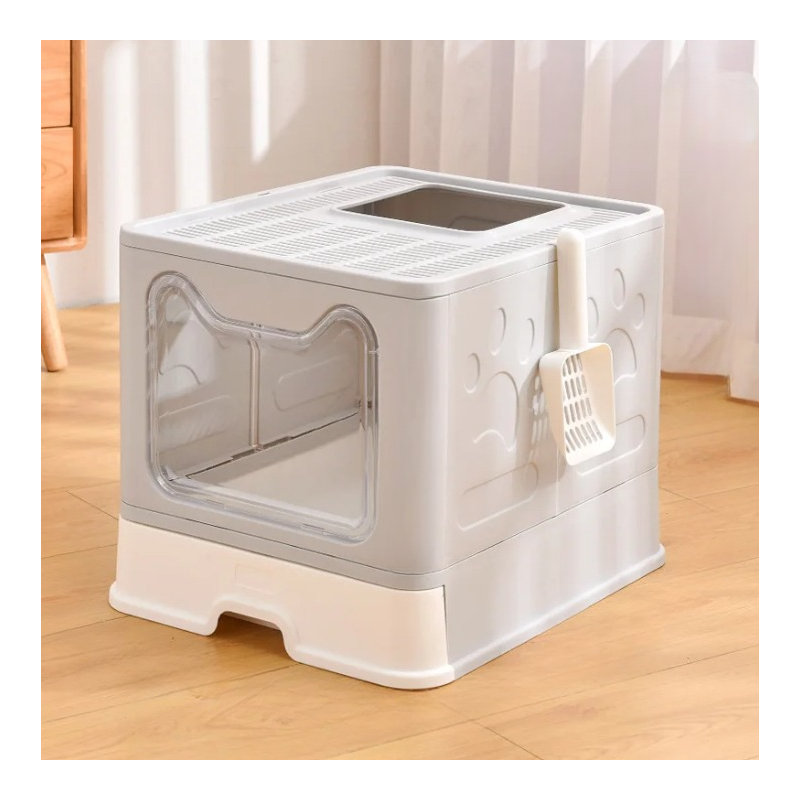 Gower Plastic Litter Box Enclosure, Grey