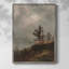 «Vintage Landscape CXII», reproduction encadrée - bois massif