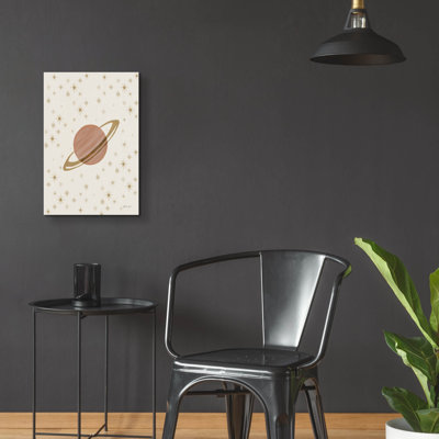 «Serene Saturn And Stars» par Yvette St. Amant, art mural en verre acrylique