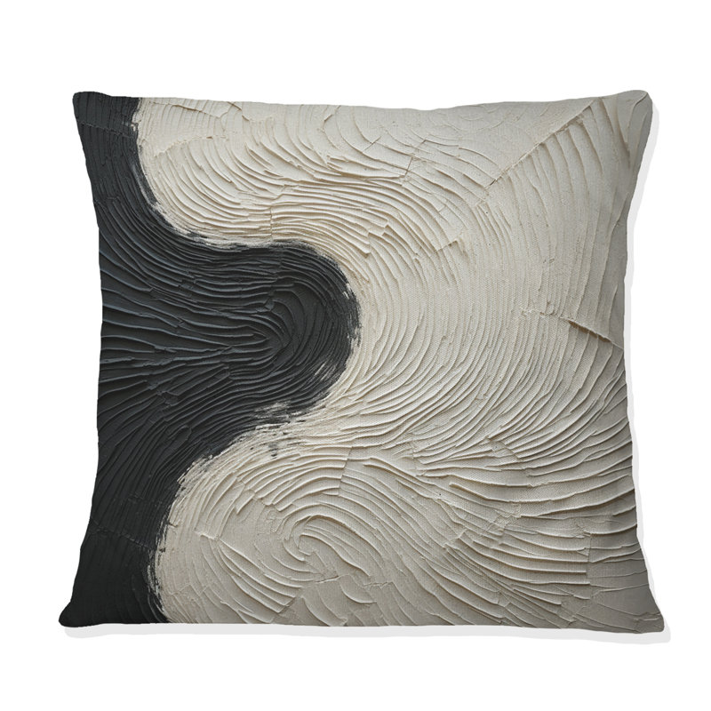 Coussin Minimalisme noir et blanc - Coastal Printed