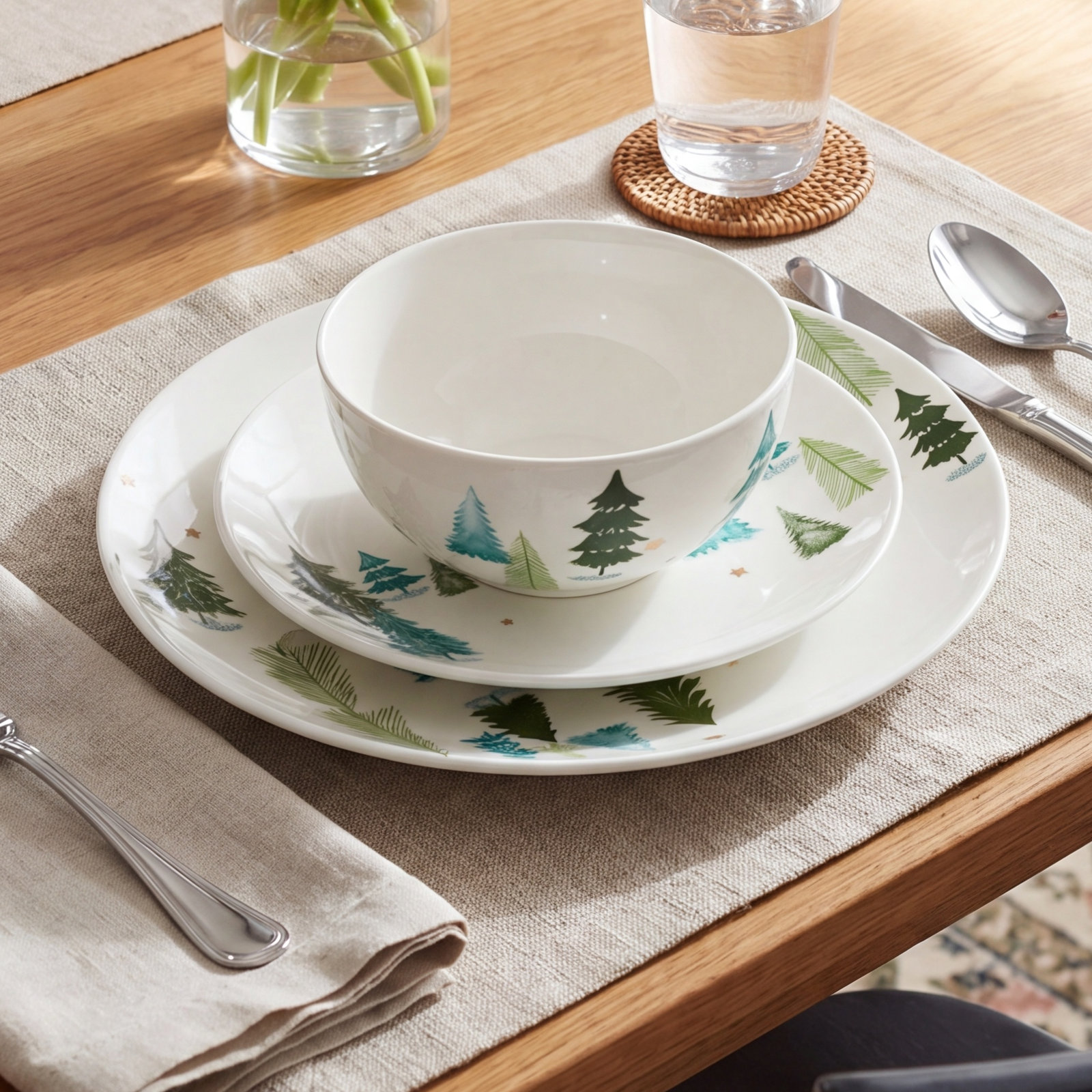 Balsam Lane Porcelain Dinnerware Set