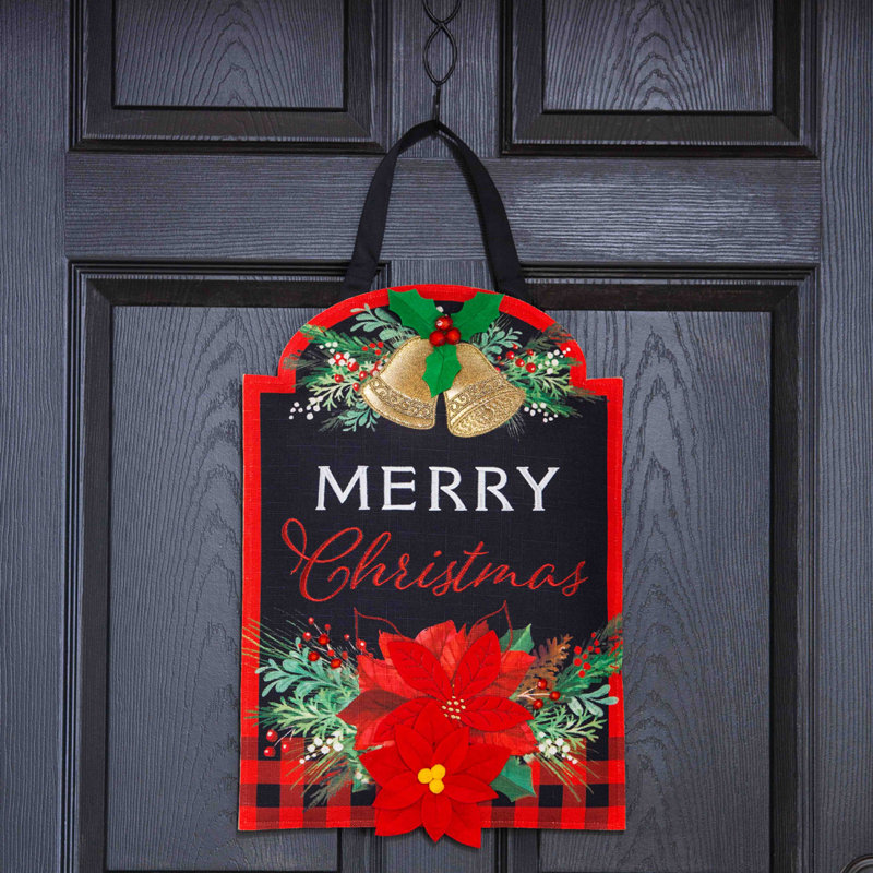 Décoration de porte de Noël