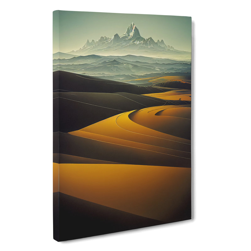 Serene Mountain Landscape - Wrapped Canvas, 50cm H x 35cm W x 3cm D