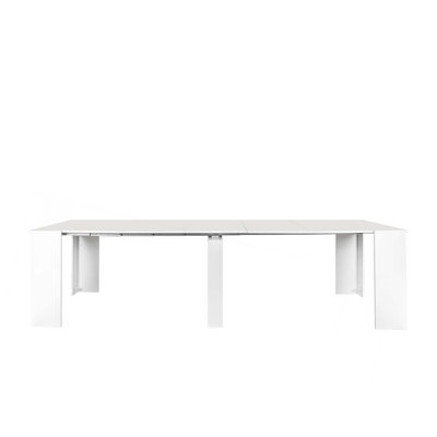 Wooden Frame Multifunctional Extendable Dining Console Table