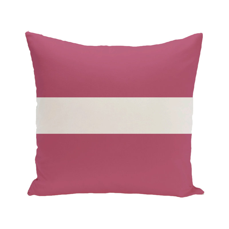 Outdoor Reversible Throw Pillow, Pink Cheeks, 16" x 16"