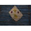 Tapis oriental marocain bleu à motif géométrique bleu 12 x 18