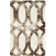 Amekia Hand Tufted Wool/Cotton Geometric Rug in Chocolate/Ivory