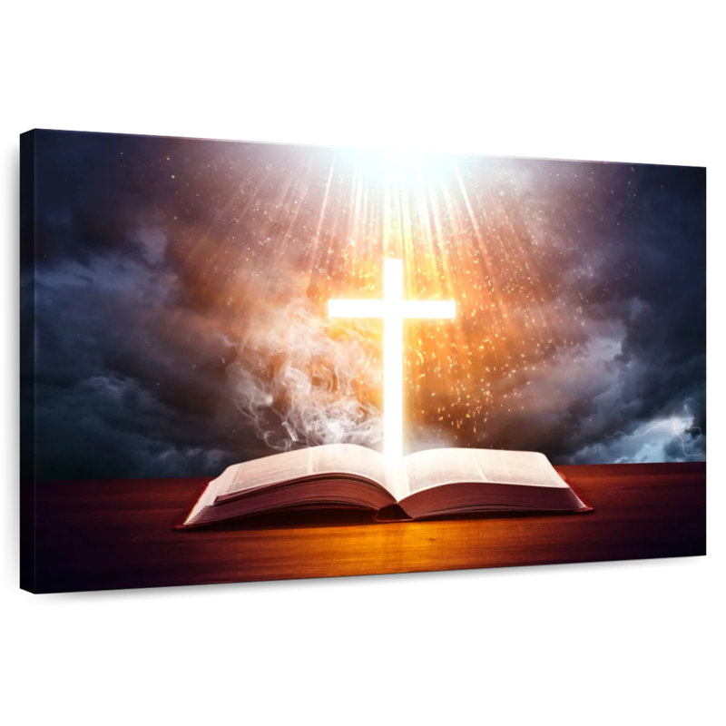 Adella, Sainte-Croix et bible, H 8 po x l 12 po
